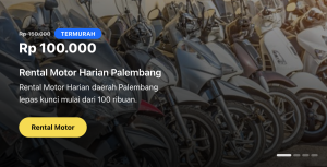 Rekomendasi Tempat Rental Motor Terbaik di Palembang
